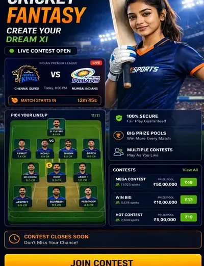 Come (come apk) fantasy cricket & matchday visual 3